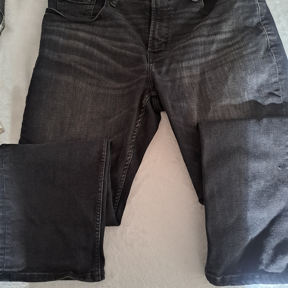 Old Navy Men's Dark Gray Straight Jeans